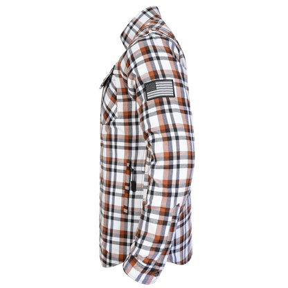 Protective Flannel Shirt For Men - Copper Pass with Pads