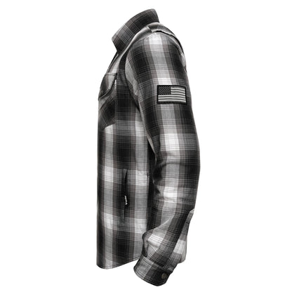 Protective Flannel Shirt For Men - The Bolt Plaid with Pads