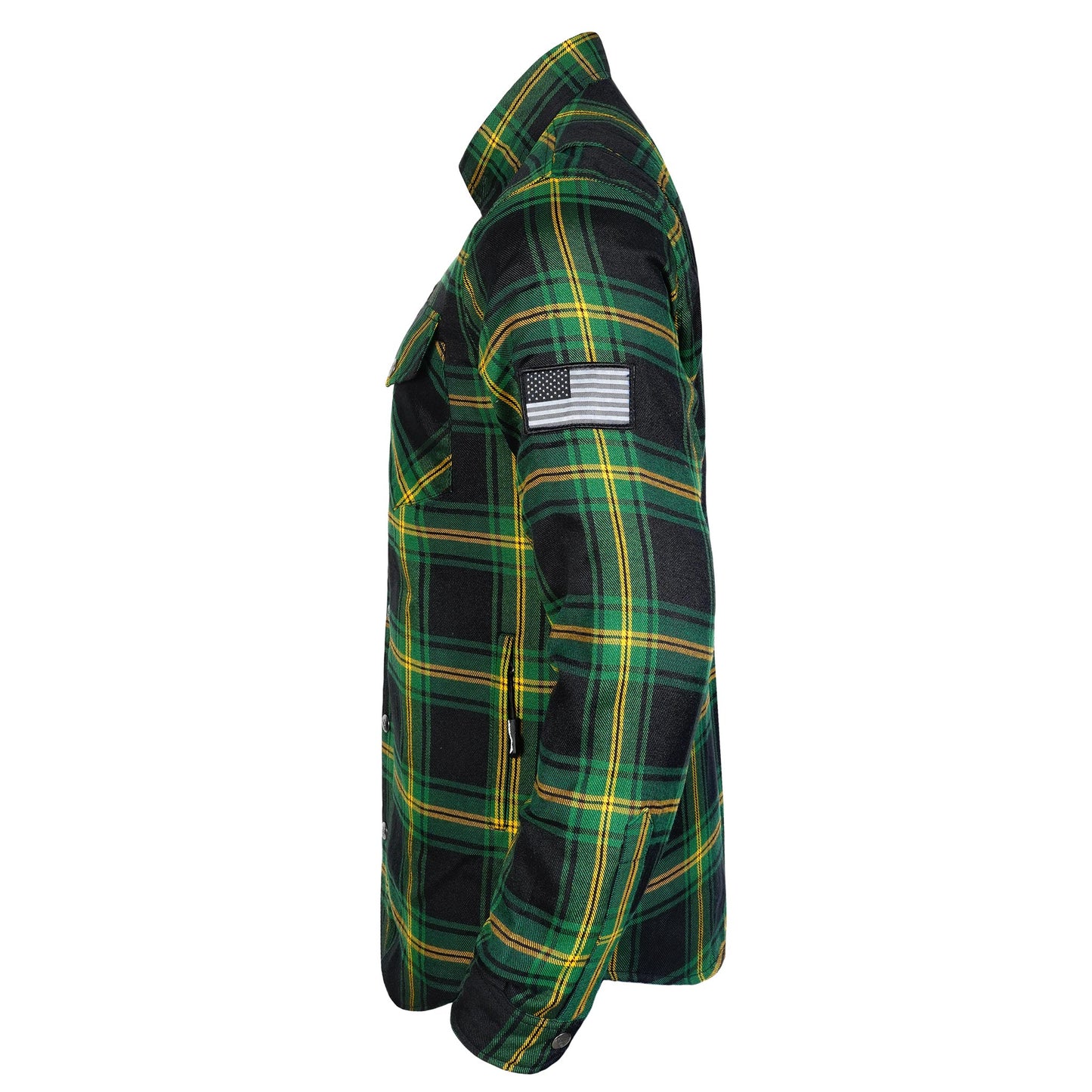 Protective Flannel Shirt for Men - Evergreen