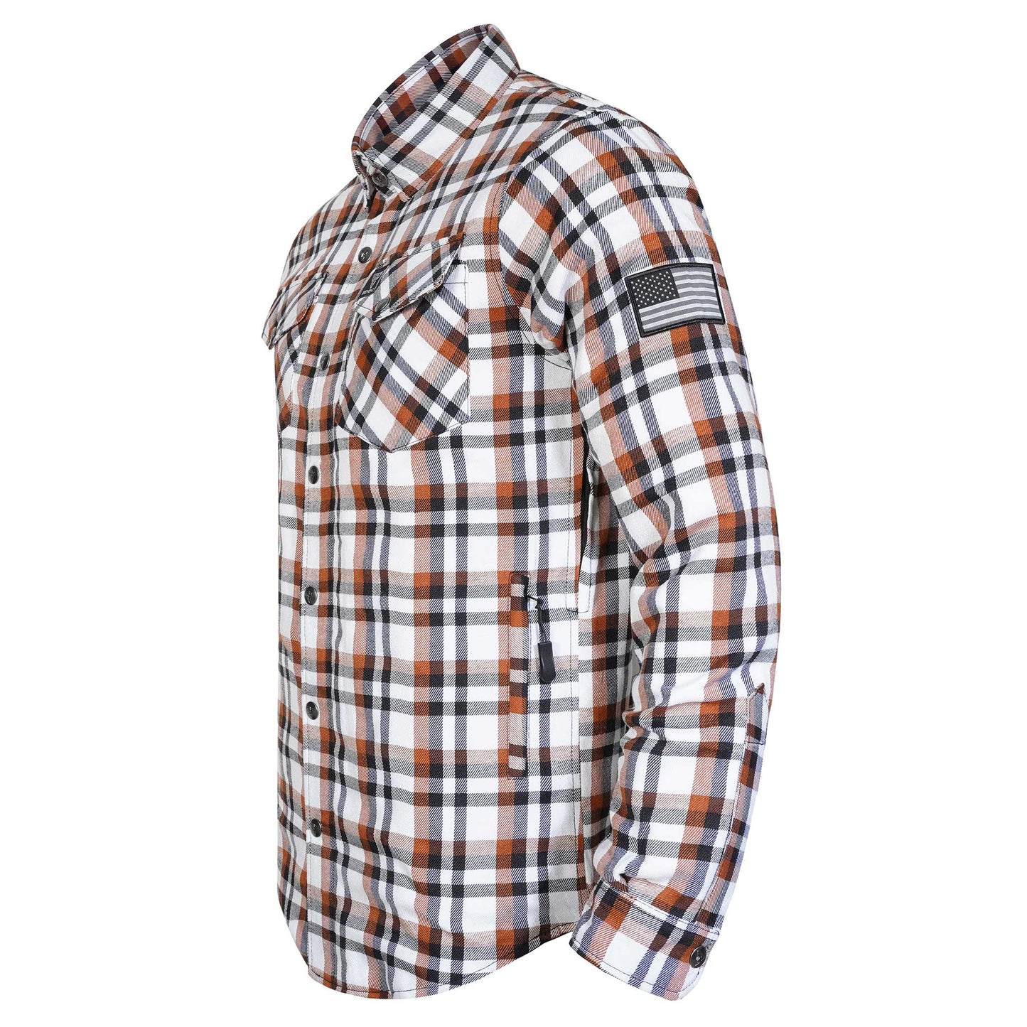 Protective Flannel Shirt For Men - Copper Pass with Pads