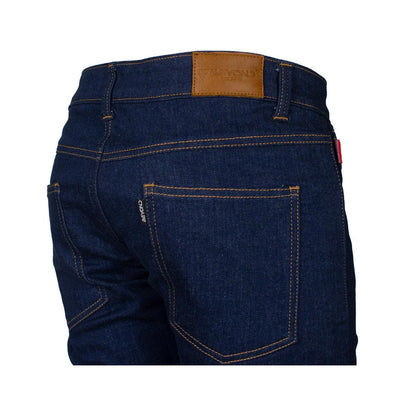 Straight Leg Protective Denim Pants (Jeans) - Blue with Pads