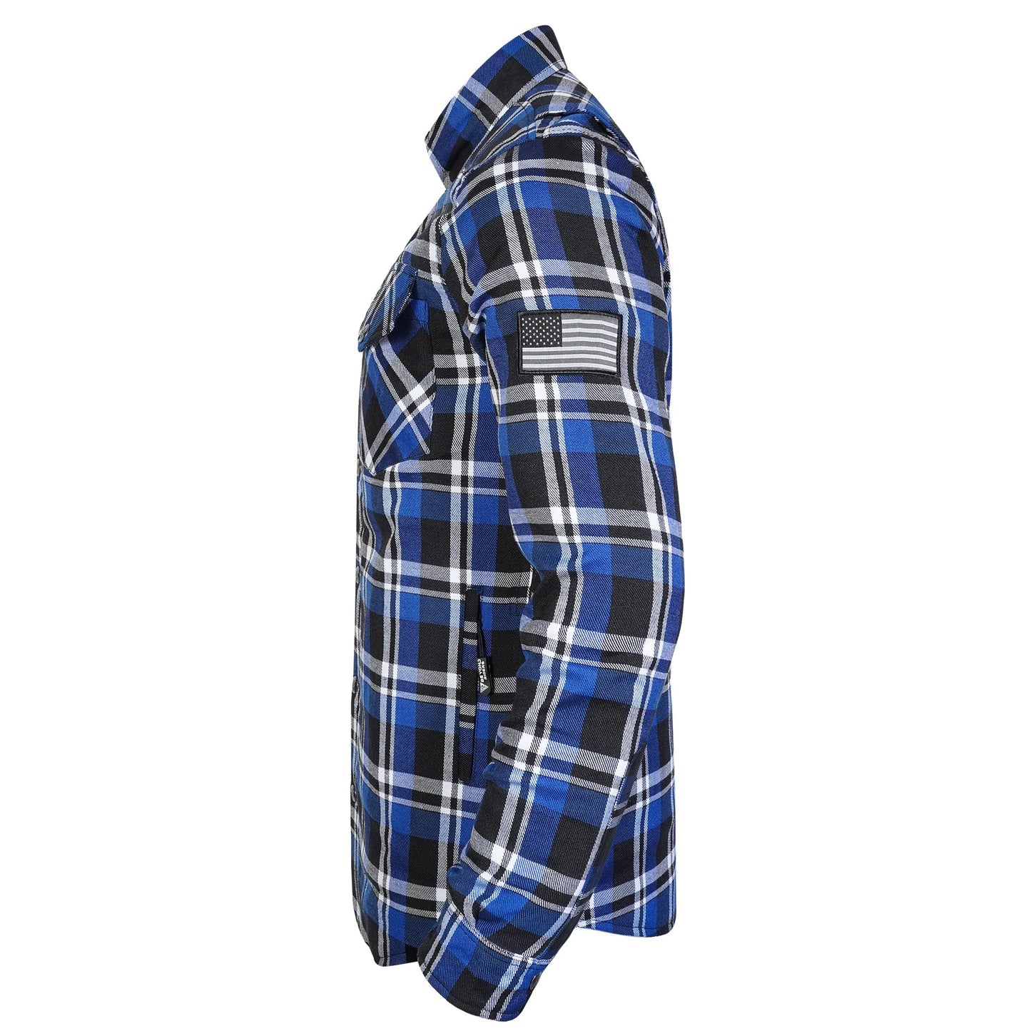 Protective Flannel Shirt For Men - Blue Ridge with Pads