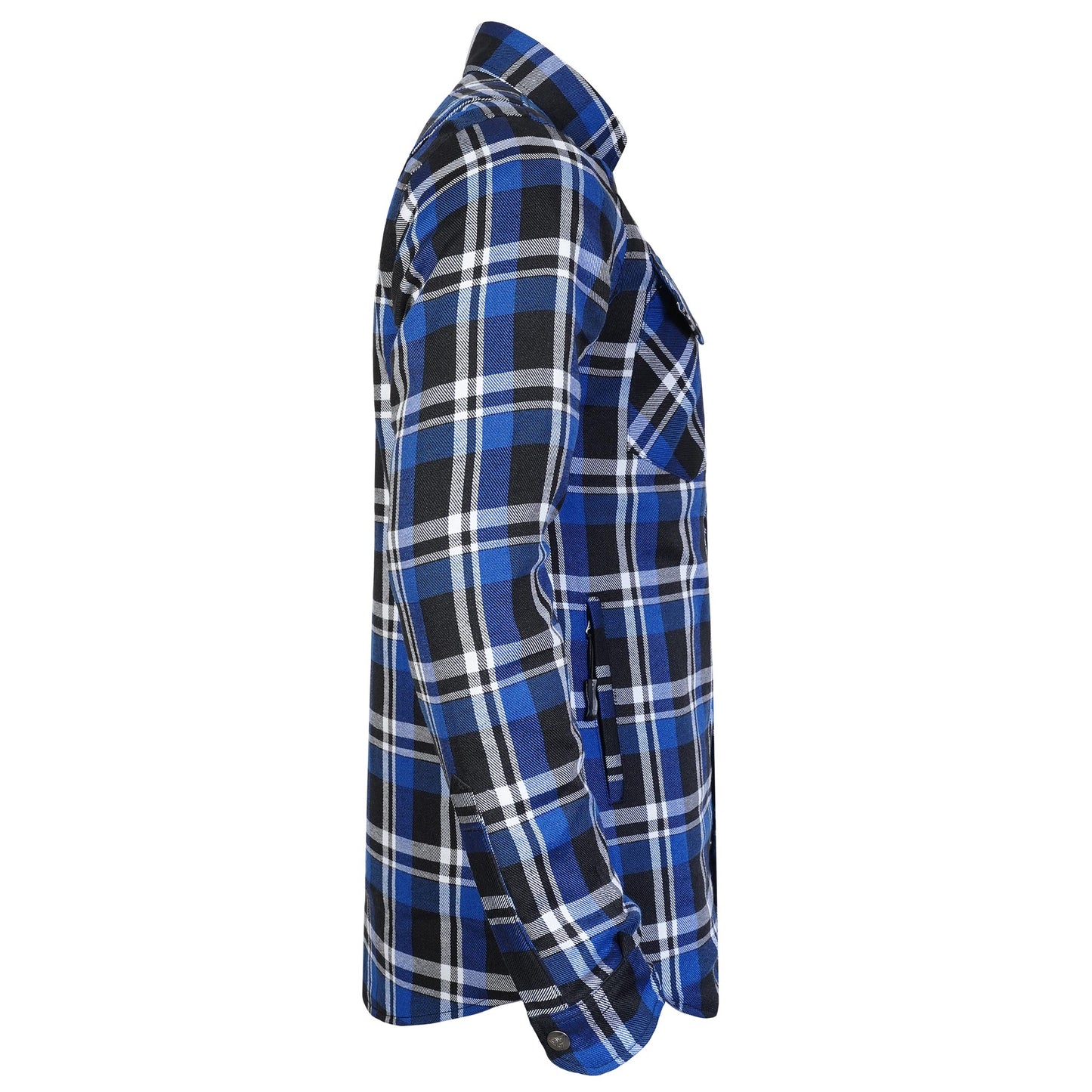 Protective Flannel Shirt For Men - Blue Ridge with Pads