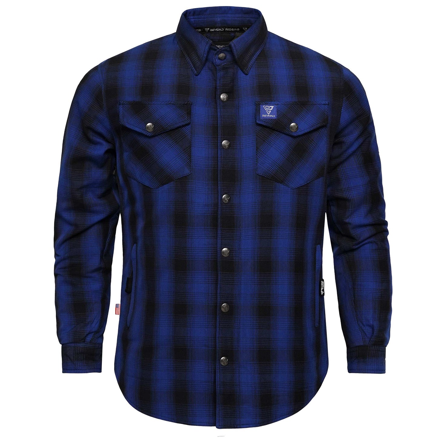 Protective Flannel Shirt for Men - Everett Blue