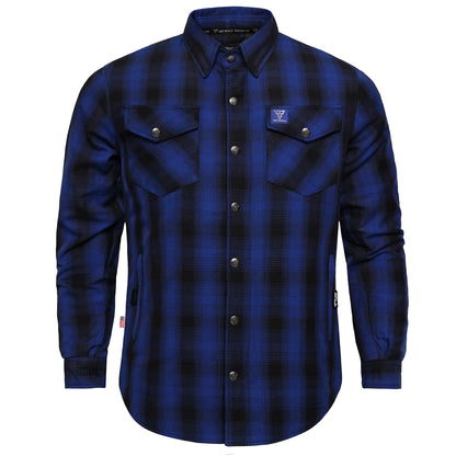 Protective Flannel Shirt for Men - Everett Blue