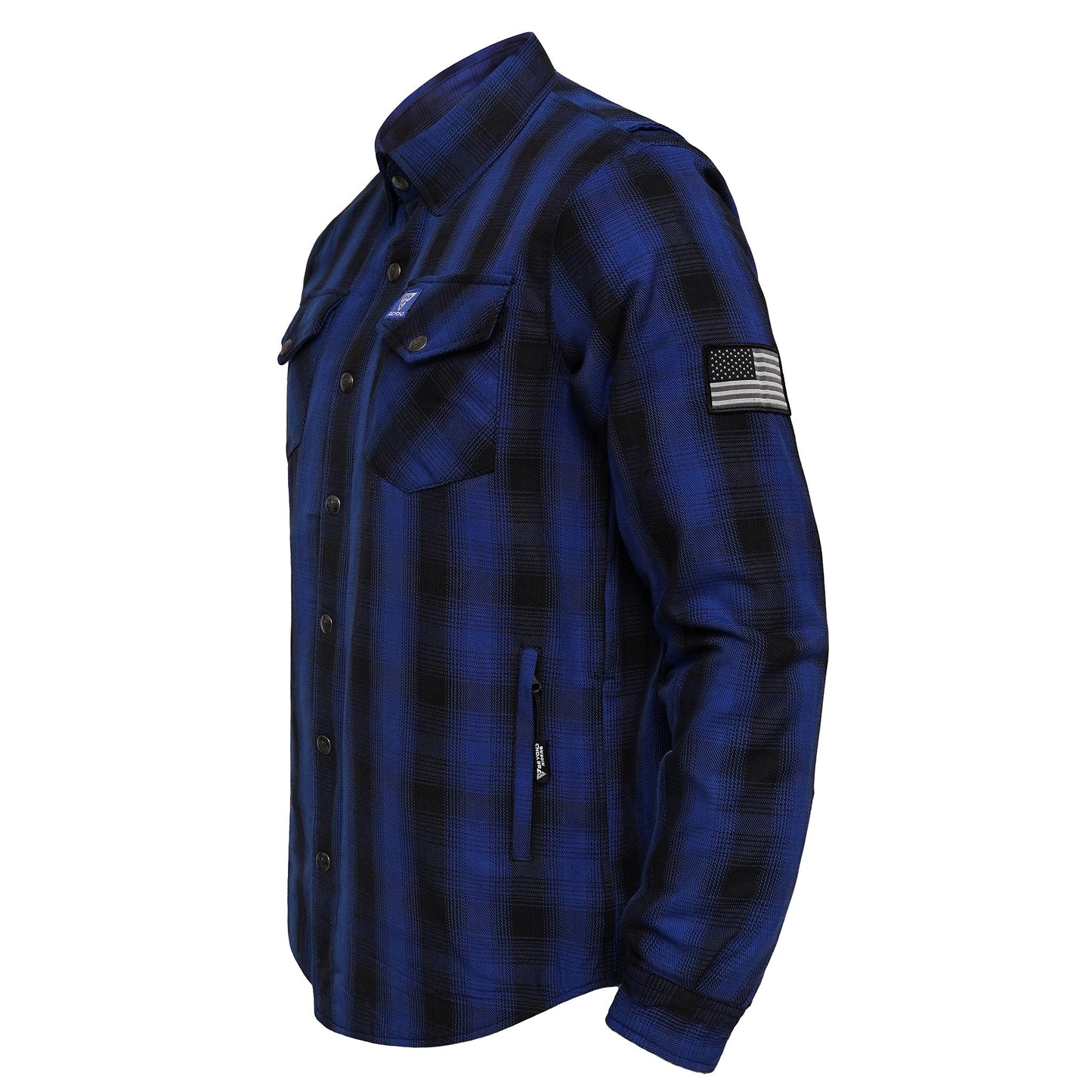 Protective Flannel Shirt for Men - Everett Blue