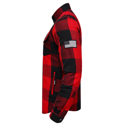 Protective Flannel Shirt For Men - The Redblock