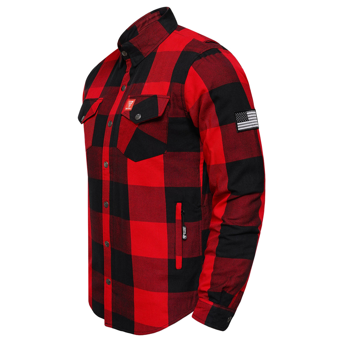 Protective Flannel Shirt For Men - The Redblock