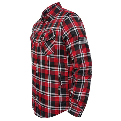 Protective Flannel Shirt For Men - Red Ridge