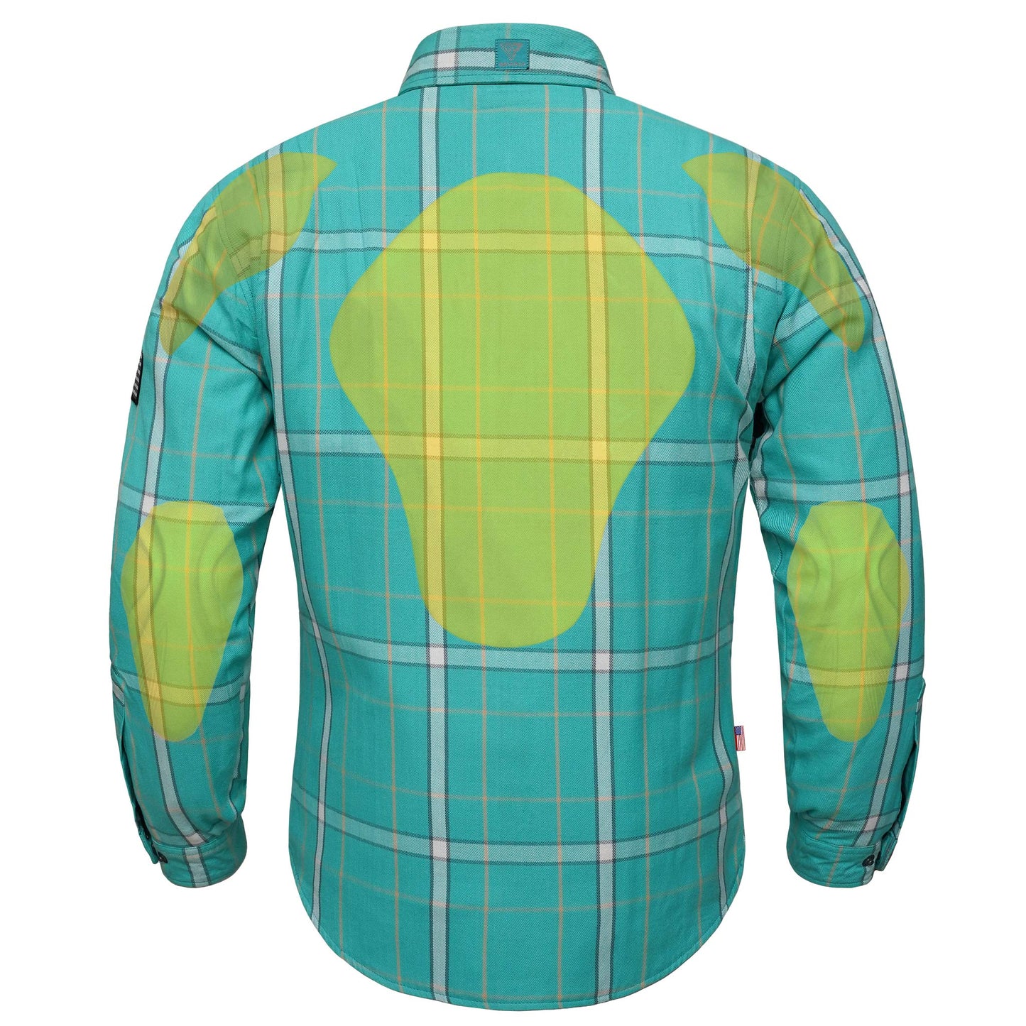 Protective Flannel Shirt For Men - Cyan Ridge