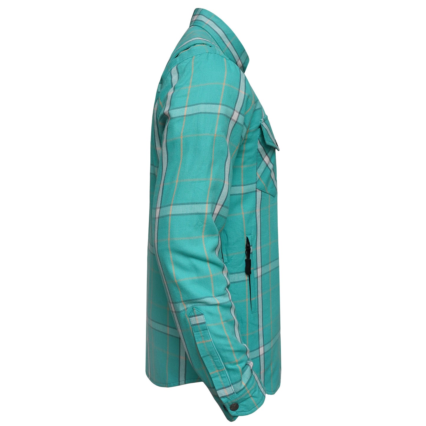 Protective Flannel Shirt For Men - Cyan Ridge