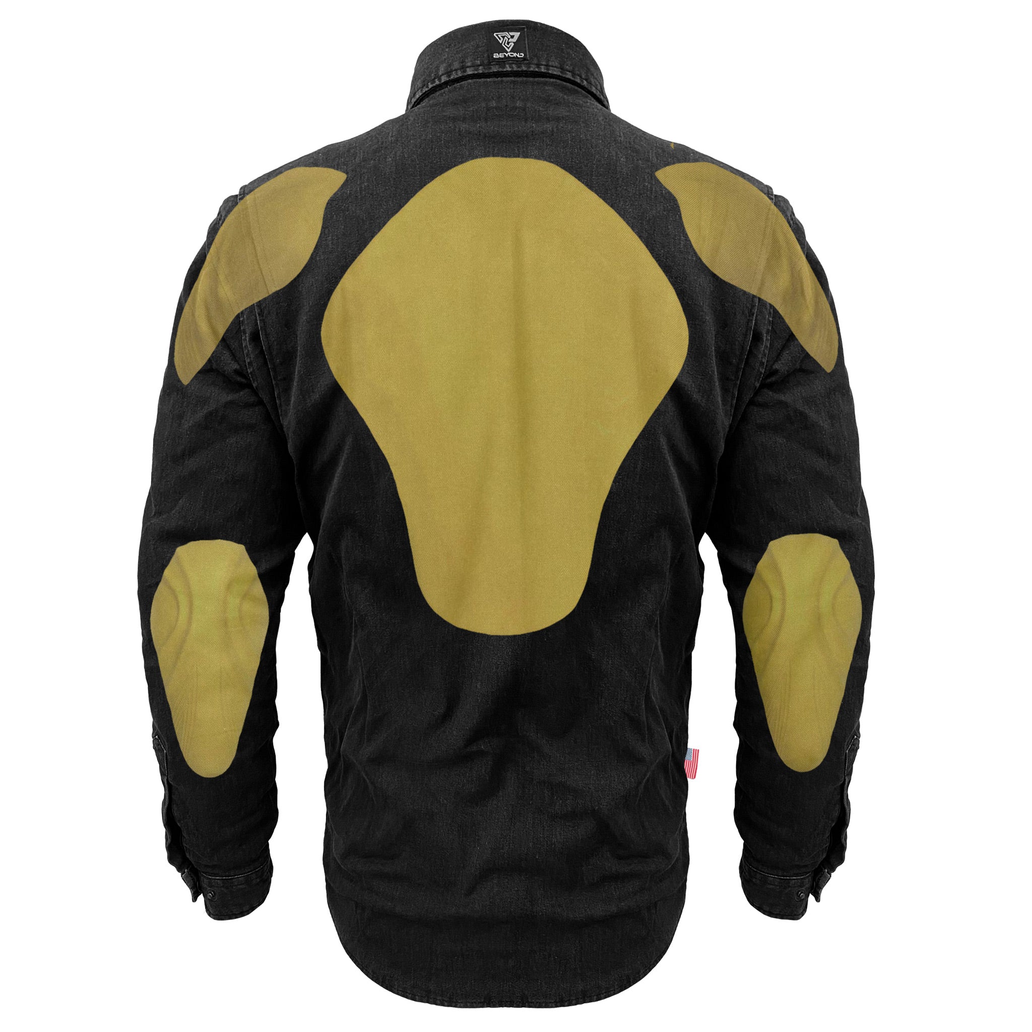 Protective Jeans Jacket - Black with Pads