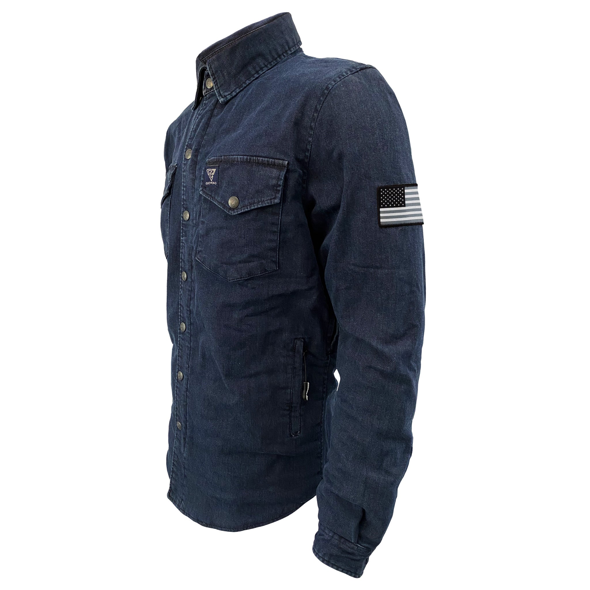 Protective Jeans Jacket - Blue Indigo