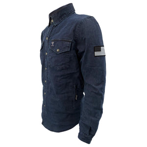 SALE Protective Jeans Jacket - Blue Indigo with Pads