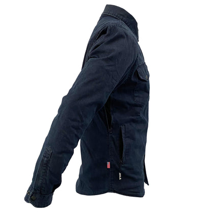 Protective Jeans Jacket - Blue Indigo with Pads