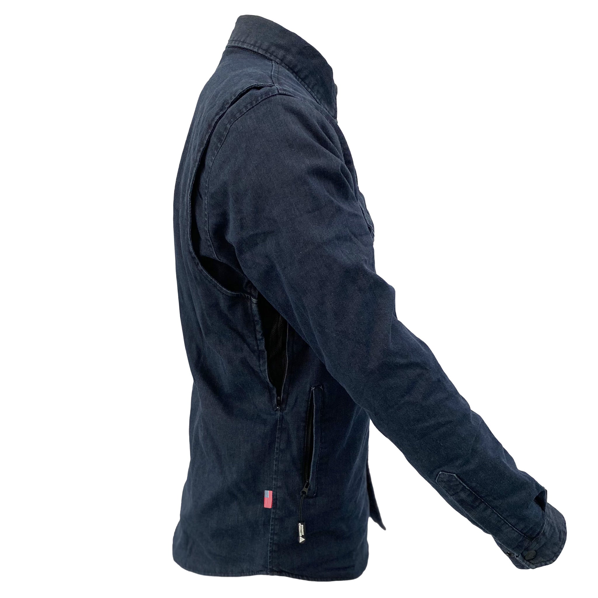 SALE Protective Jeans Jacket - Blue Indigo with Pads