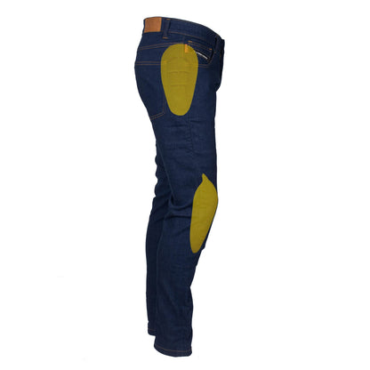 Straight Leg Protective Denim Pants (Jeans) - Blue with Pads