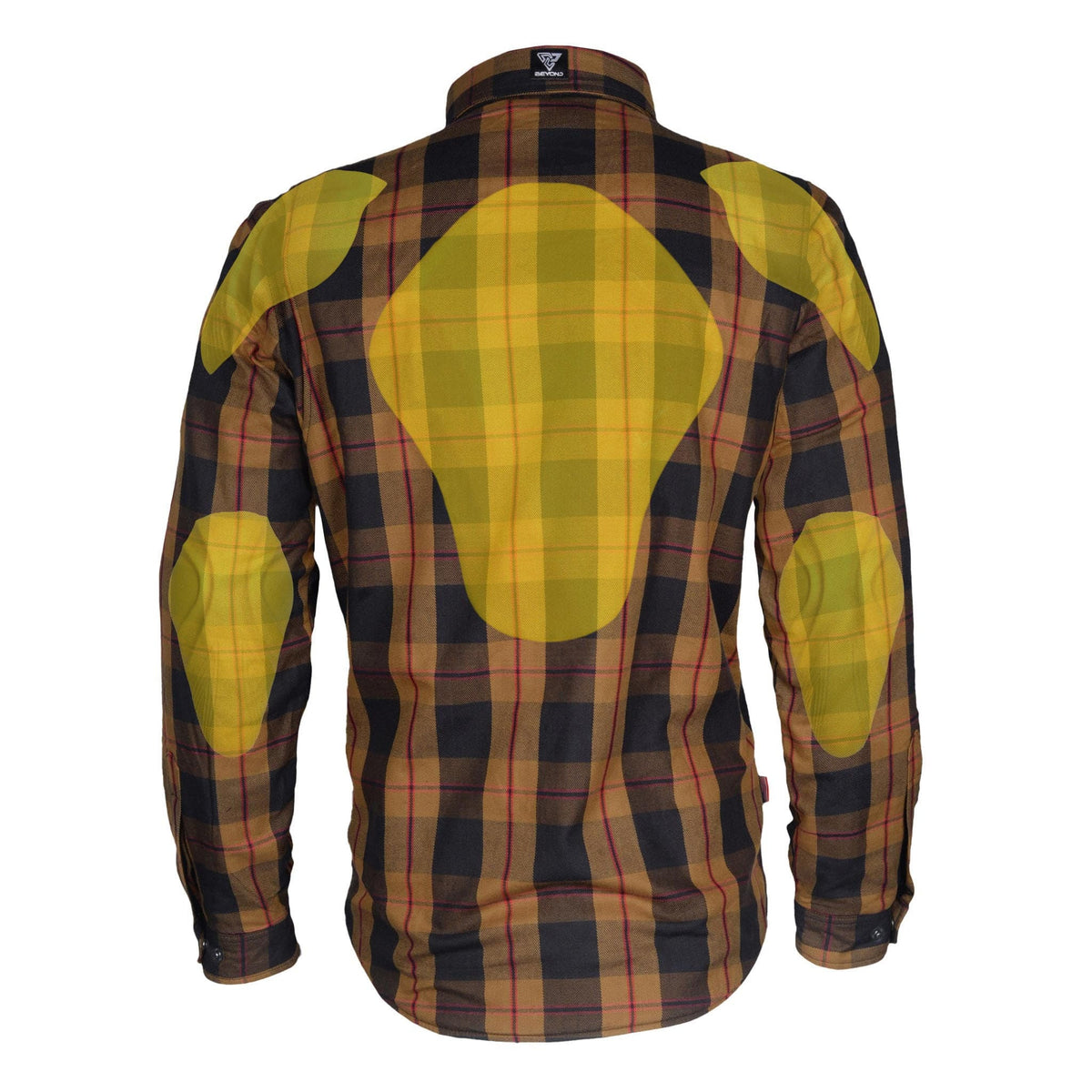 SALE Protective Flannel Shirt - Brown, Black, Red with Pads – Beyond Riders