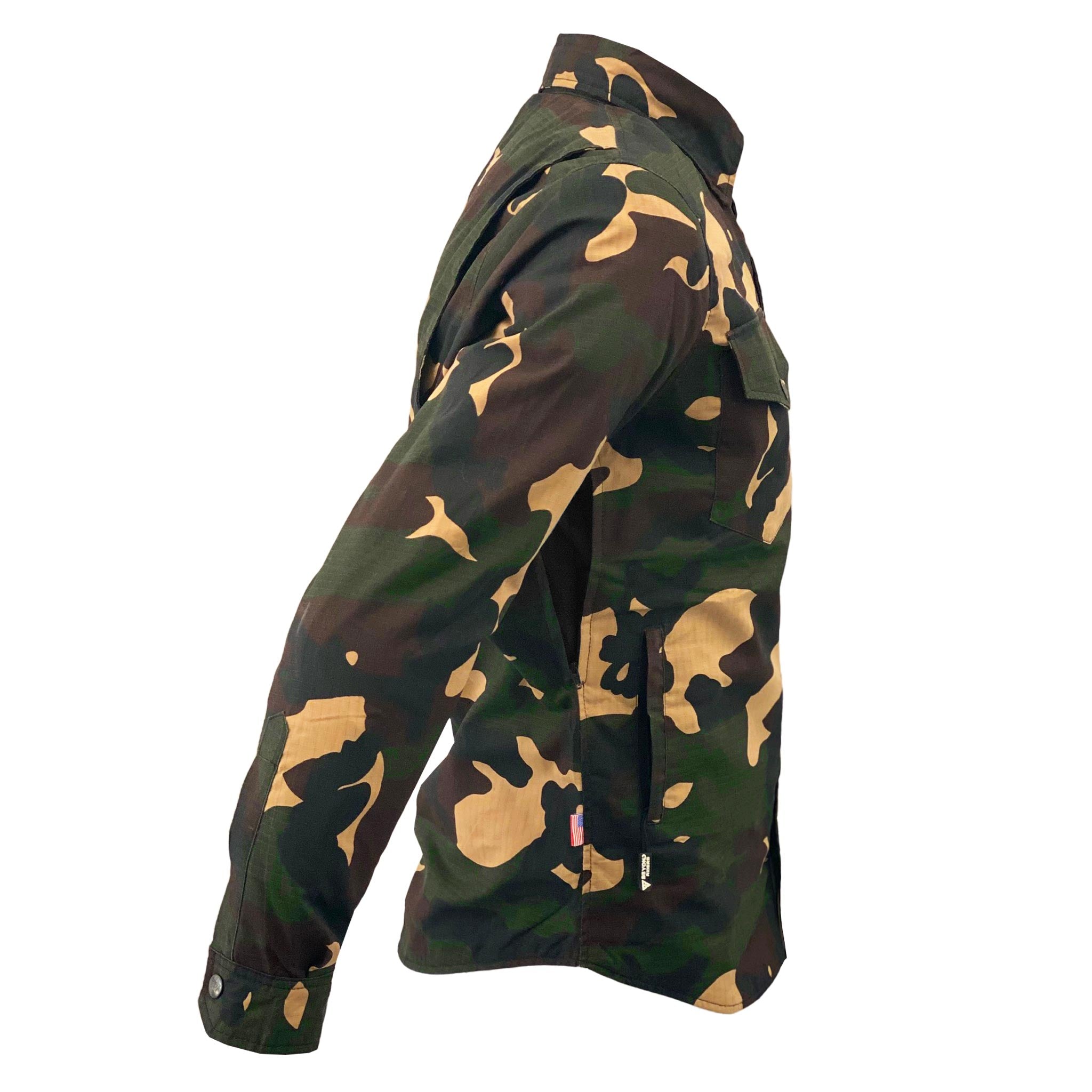 Protective Camouflage Shirt "Knight Hawk" - Dark Color with Pads