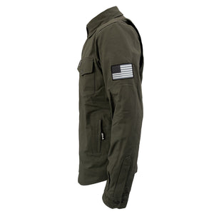 Protective Canvas Jacket for Men - Army Green