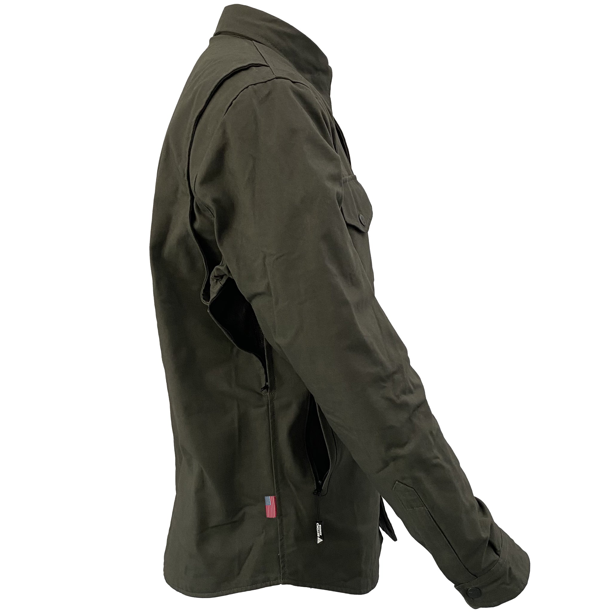 Protective Canvas Jacket for Men - Army Green – Beyond Riders