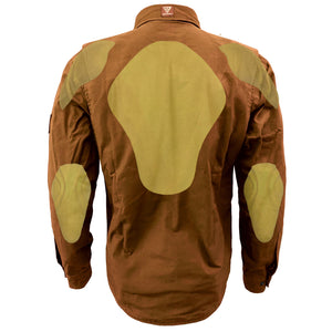 Protective Canvas Jacket for Men Light Brown with Pads Beyond Riders