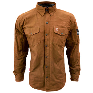 Jacket-for-Man-Brown-Solid-Front