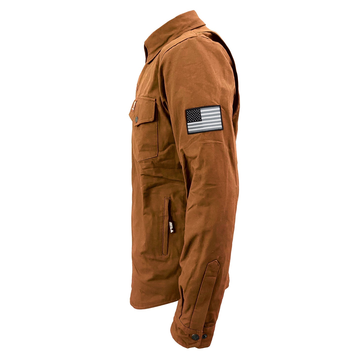 SALE Protective Canvas Jacket for Men - Light Brown with Pads