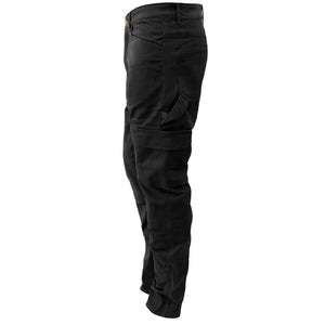 Straight Leg Cargo Pants - Black