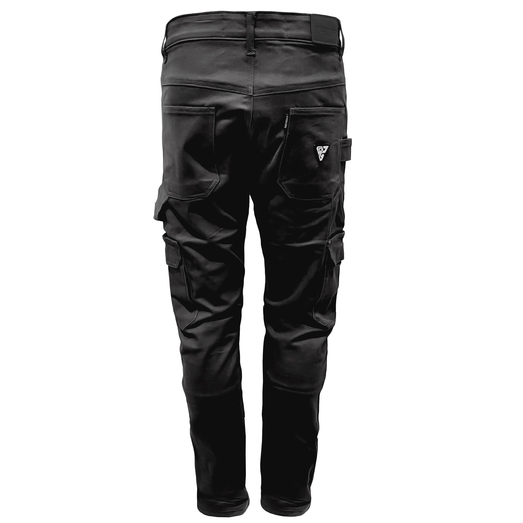 Straight Leg Cargo Pants - Black