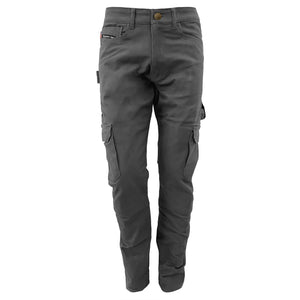 Straight Leg Cargo Pants - Gray with Pads