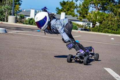 Protective Reflective Flannel Hoodie "Twilight Titanium" For Women - Grey and Silver with Pads