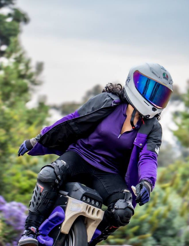 Summer Mesh Reflective Shirt Purple Nebula for Women - with Pads