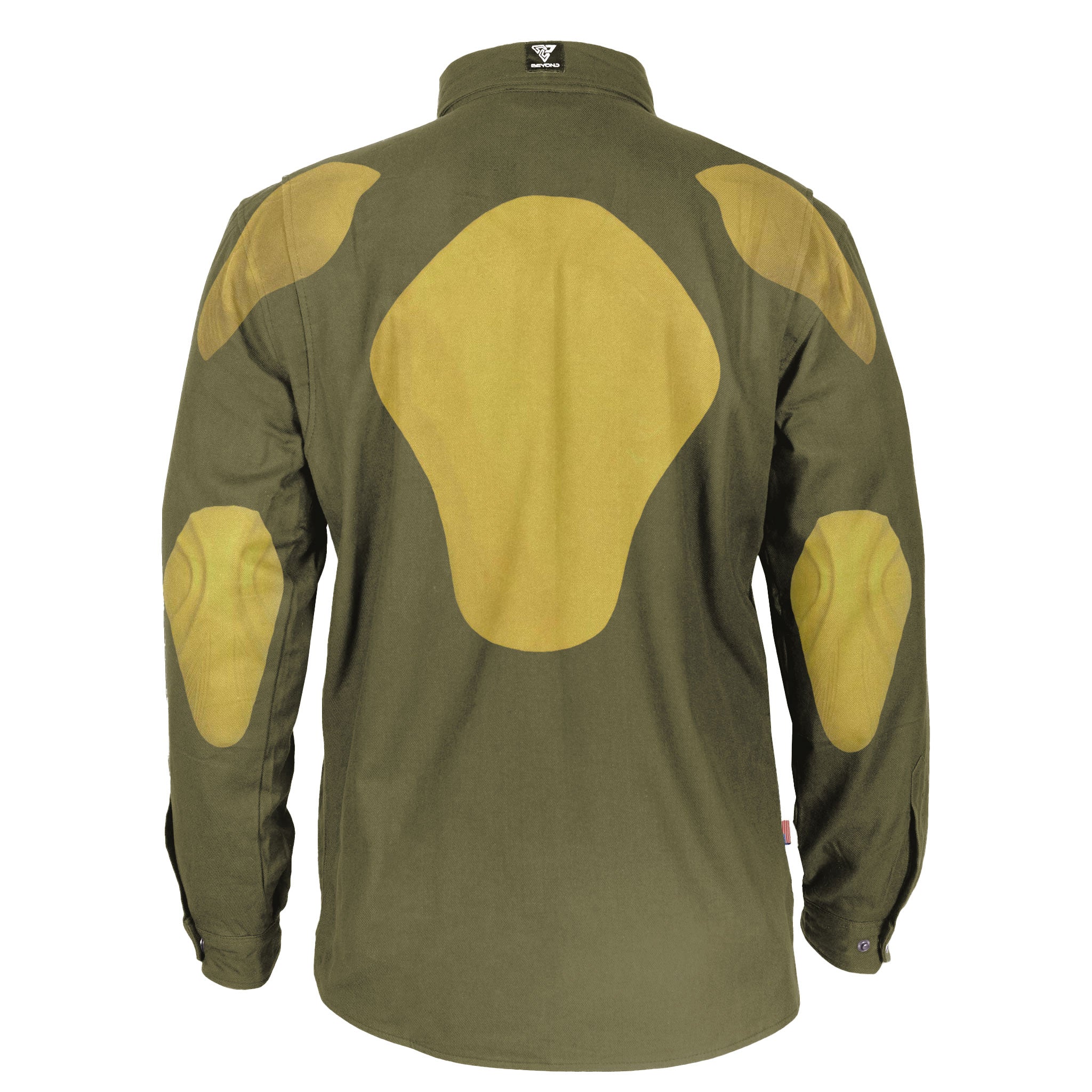 Protective Flannel Shirt - Army Green Solid