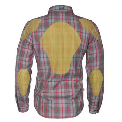 Flannel-Shirt-for-Men-in-Grey-with-Red-Stripes-Back-with-Pads