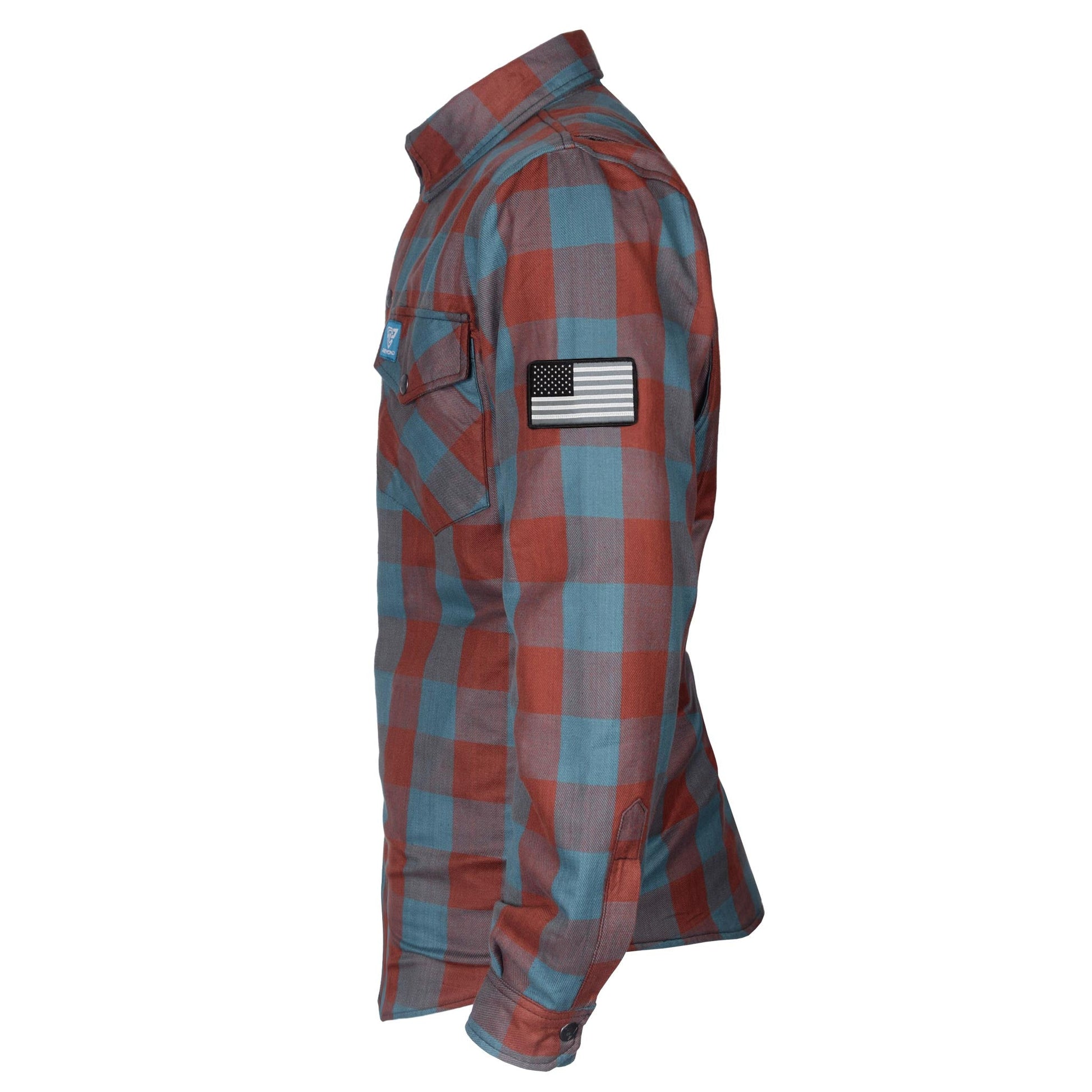 flannel-shirt-in-teal-light-brown-checkered-for-men-left