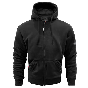 Black-Matte-Fleece-Unisex-Hoodie-Front