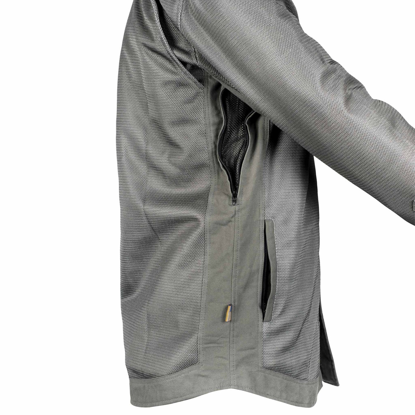 SALE Protective Summer Mesh Shirt - Grey Solid with Pads