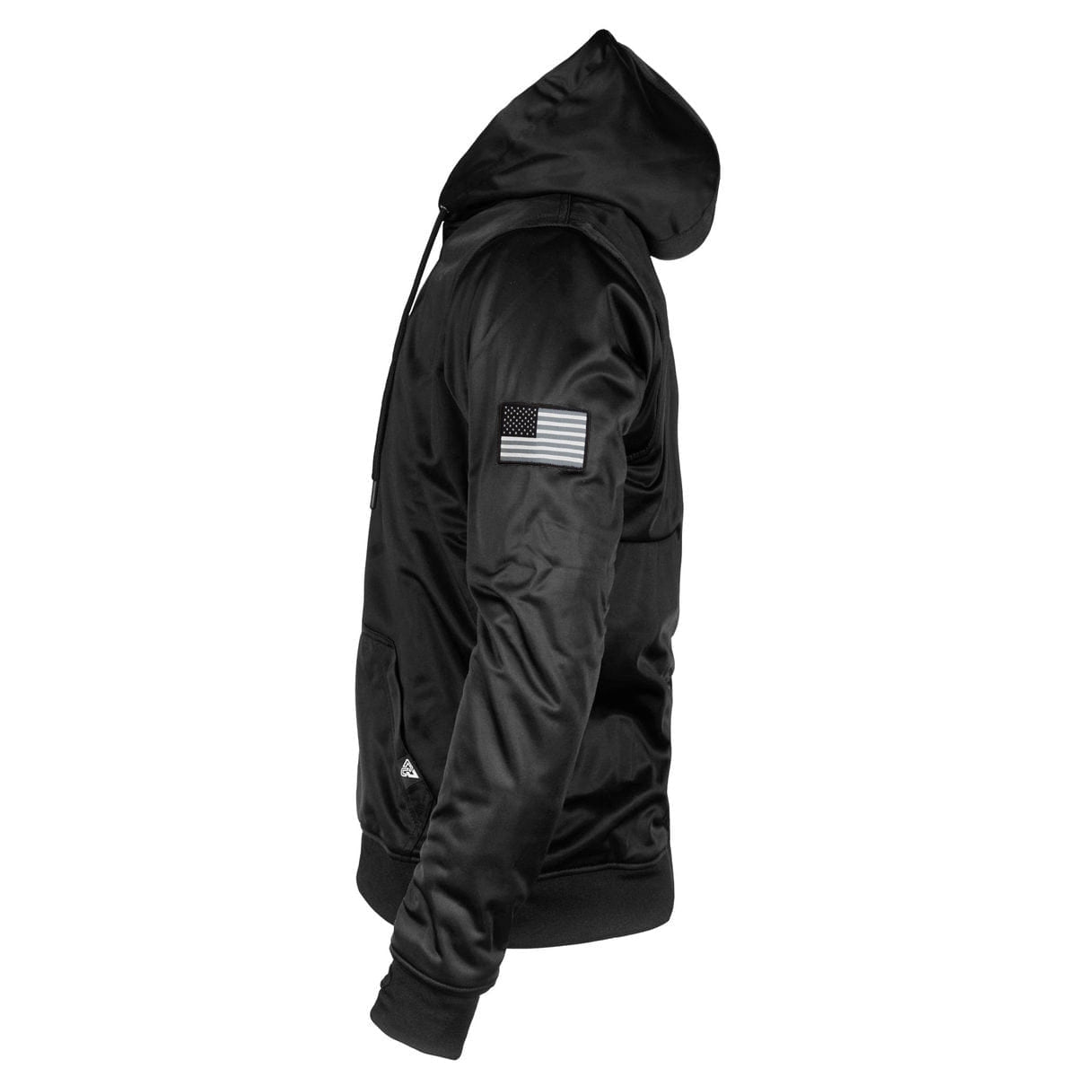 Black Solid Ultra Protective Hoodie with Pads