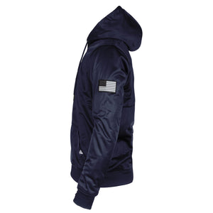 Navy Blue Solid Ultra Protective Hoodie with Pads