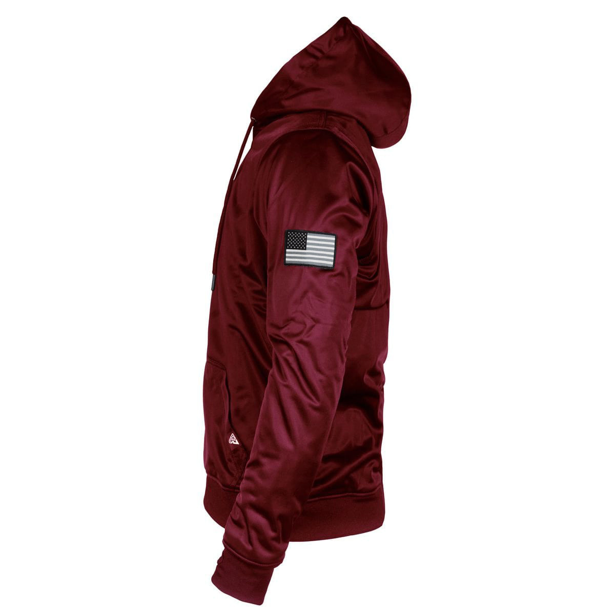 Red Maroon Solid Ultra Protective Hoodie with Pads