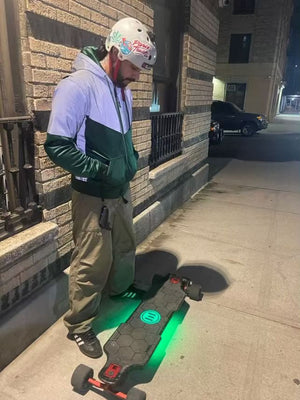 Ultra Reflective Hoodie Dark Green Eclipse with Pads