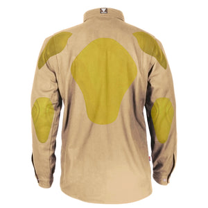 Protective-Flannel-Shirt-Khaki-Solid-Back-with-Pads