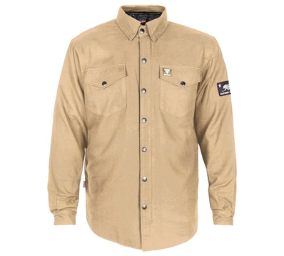 Protective Flannel Shirt - Khaki Solid