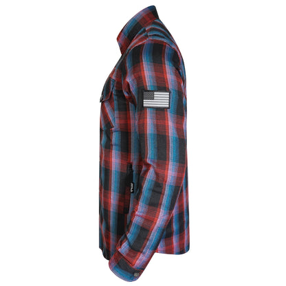 Protective Flannel Shirt For Men - Sunset Strip