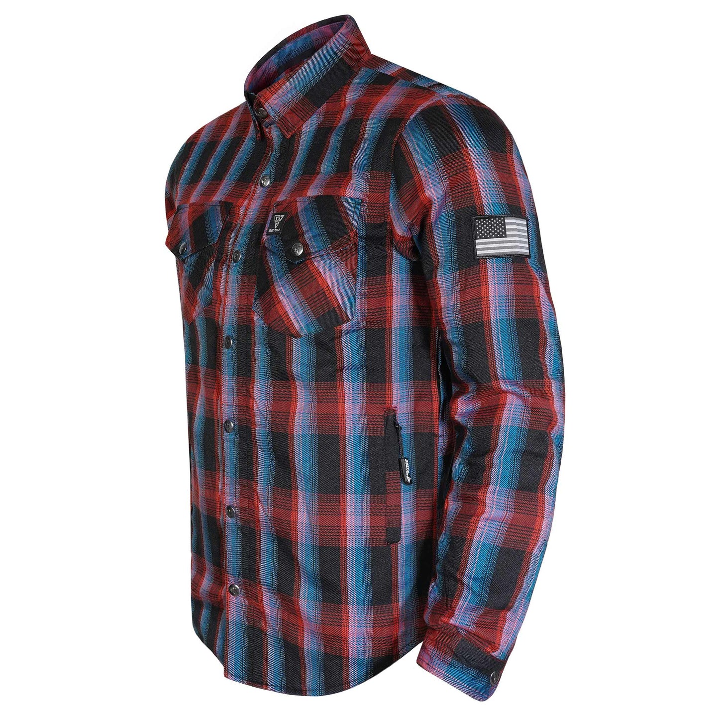 Protective Flannel Shirt For Men - Sunset Strip