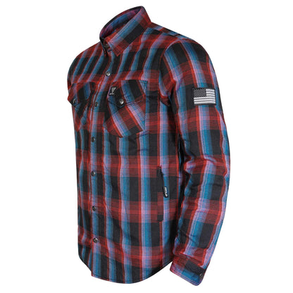 Protective Flannel Shirt For Men - Sunset Strip