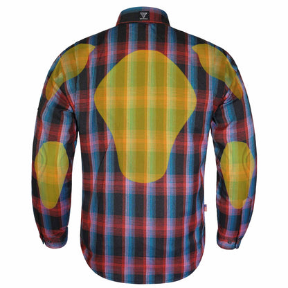 Protective Flannel Shirt For Men - Sunset Strip
