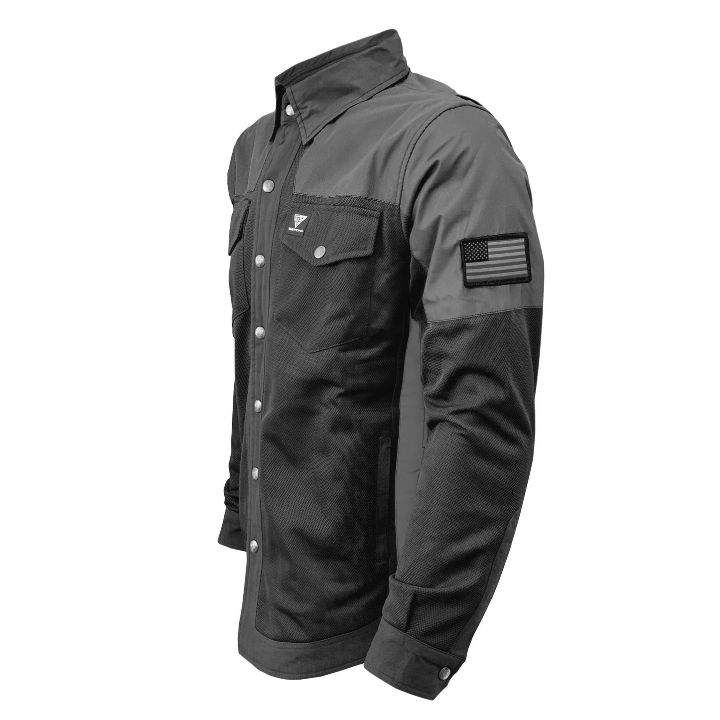 SALE Summer Mesh Reflective Shirt "Nightfall Nebula" - Black