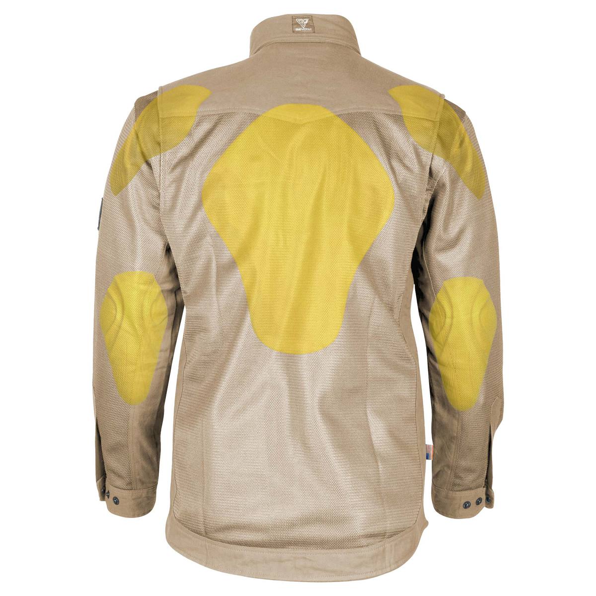 Protective Summer Mesh Shirt - Khaki Solid with Pads [Fast Shipping for USA]